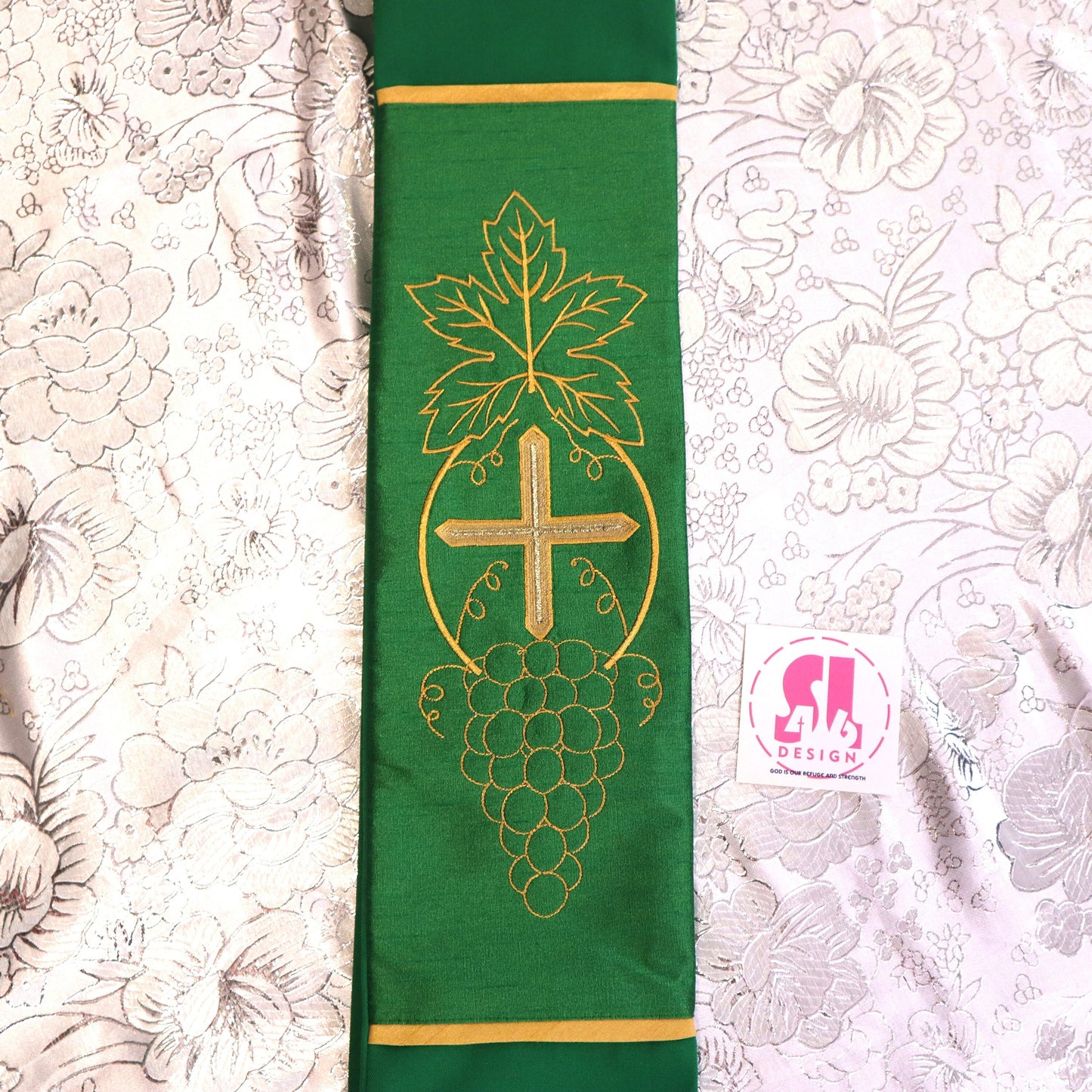 Holy Cross with Grapes - Deacon Stole