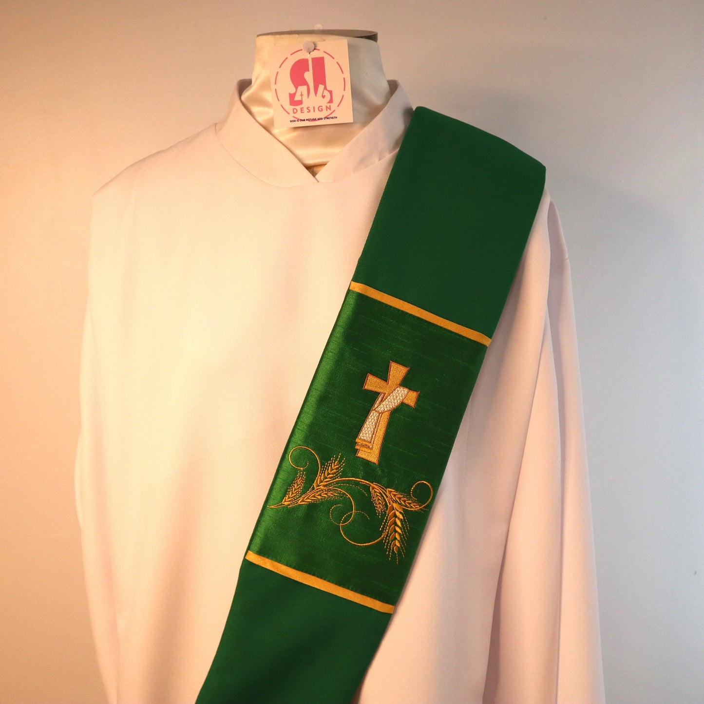 DEACON CROSS - WHEAT - Stole