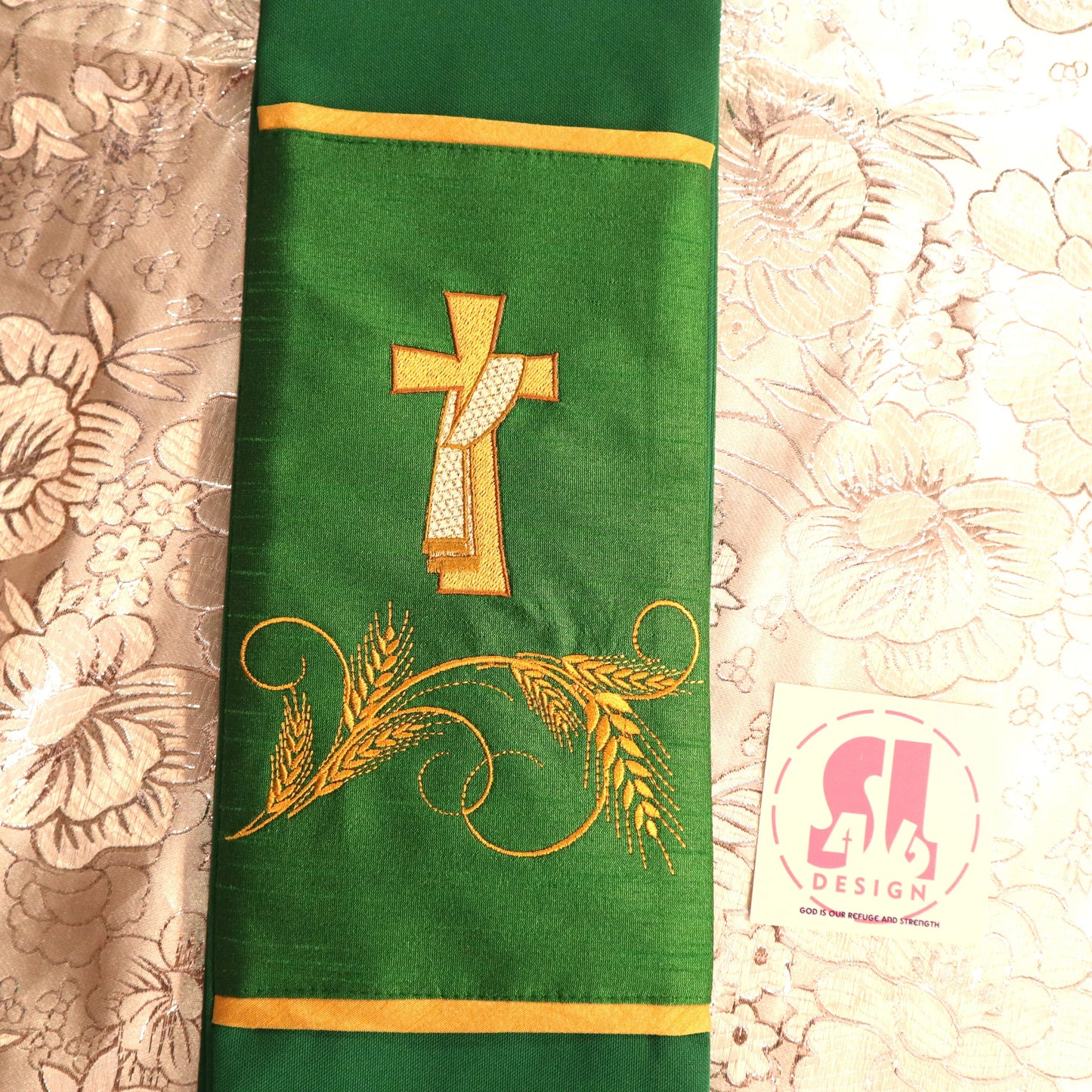 DEACON CROSS - WHEAT - Stole