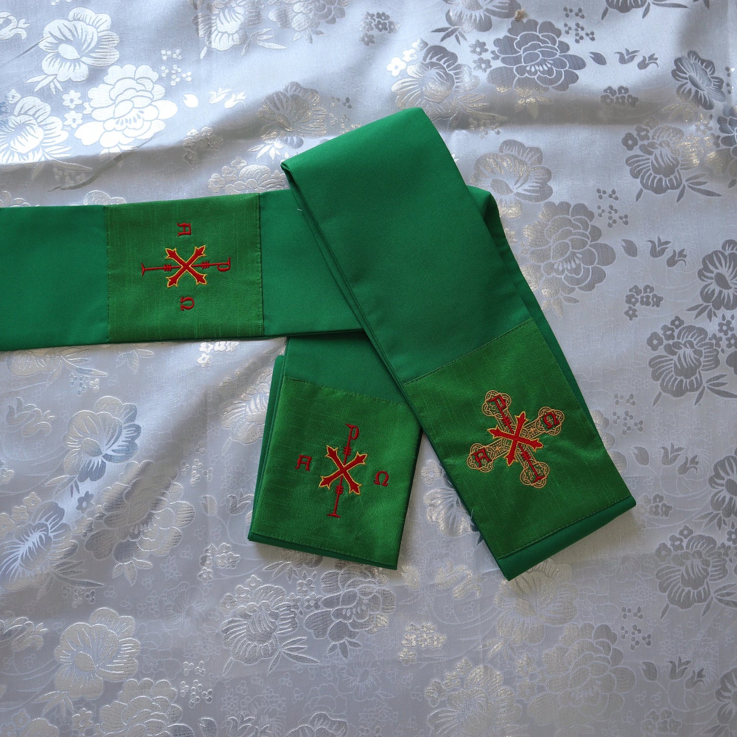 Deacon stole - ALPHA & OMEGA - Chi Rho