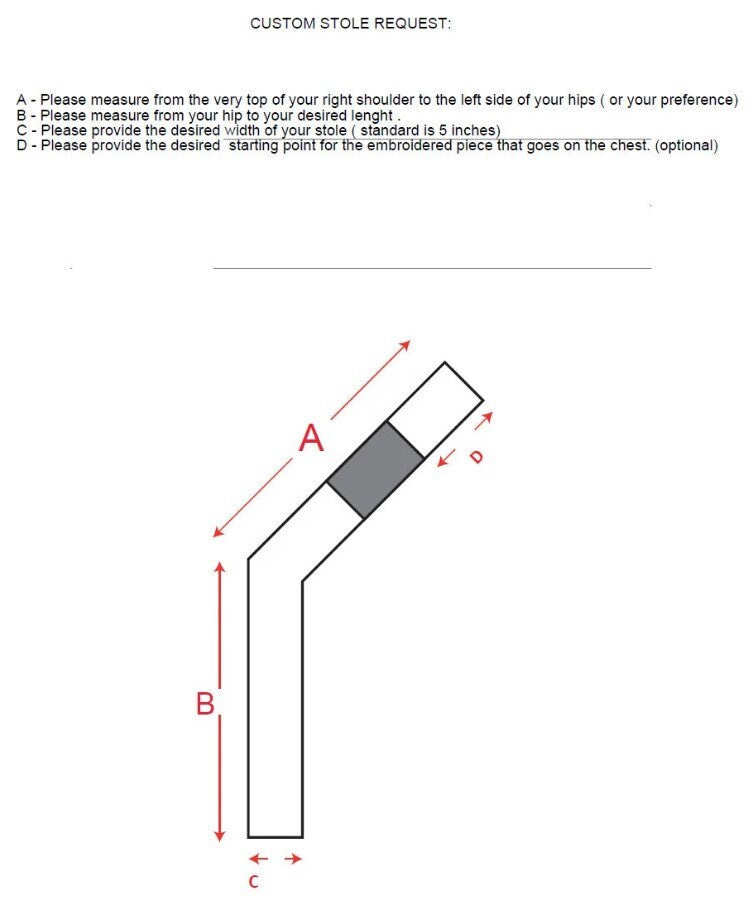 CROSS DEACON STOLE
