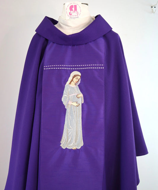 Our Lady of the Sweet Wait - Chasuble and Stole Set.