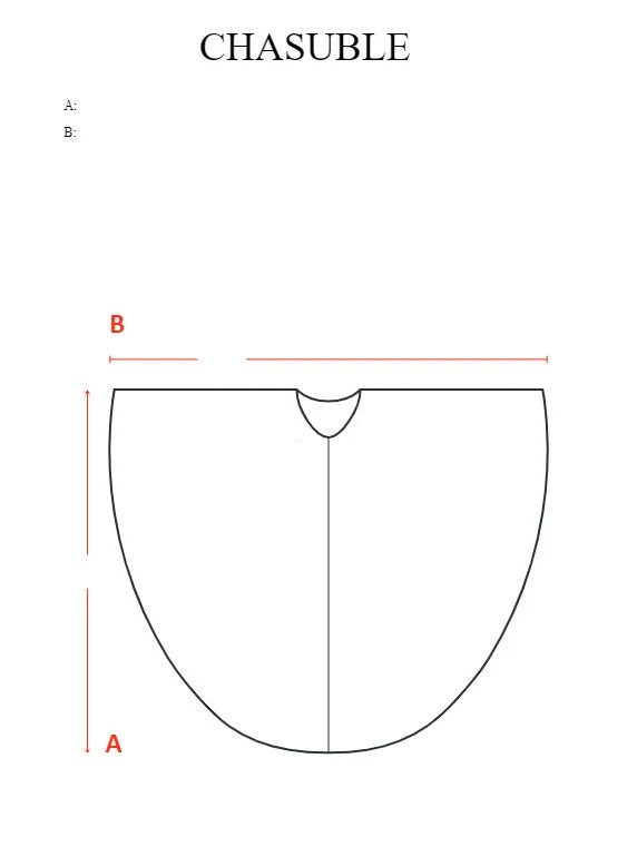 ALPHA AND OMEGA - chasuble and stole set