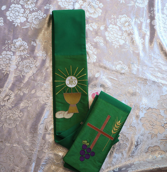 CHALICE + HOLY SPIRIT - Deacon Stole