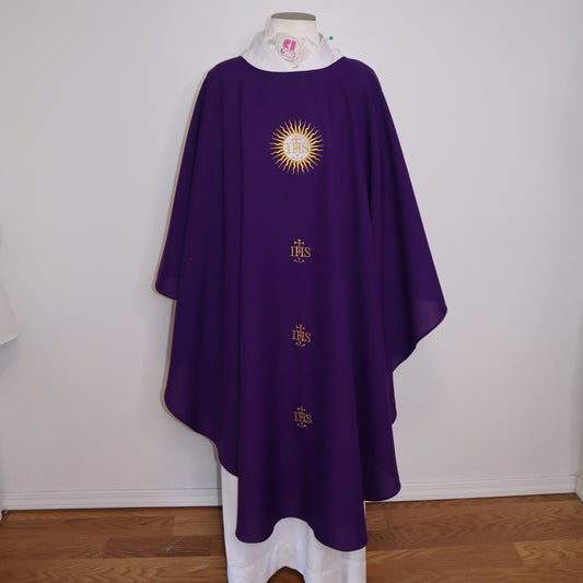 JHS - IHS - CROSS - Chasuble