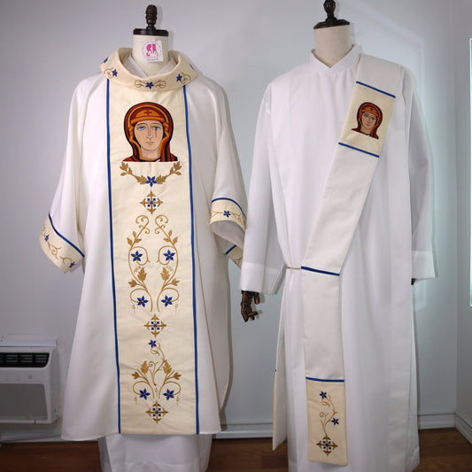 Our Lady of Sorrows - Dalmatic & Stole Set.