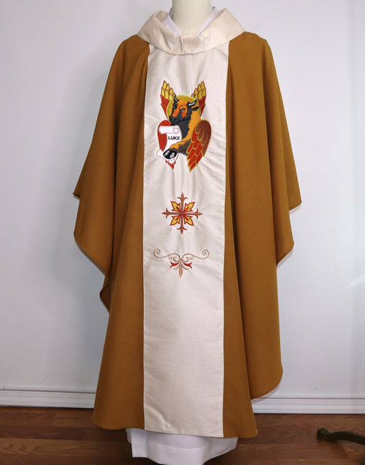 St. Luke the Evangelist - Chasuble + Stole Set.