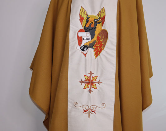 St. Luke the Evangelist - Chasuble + Stole Set.