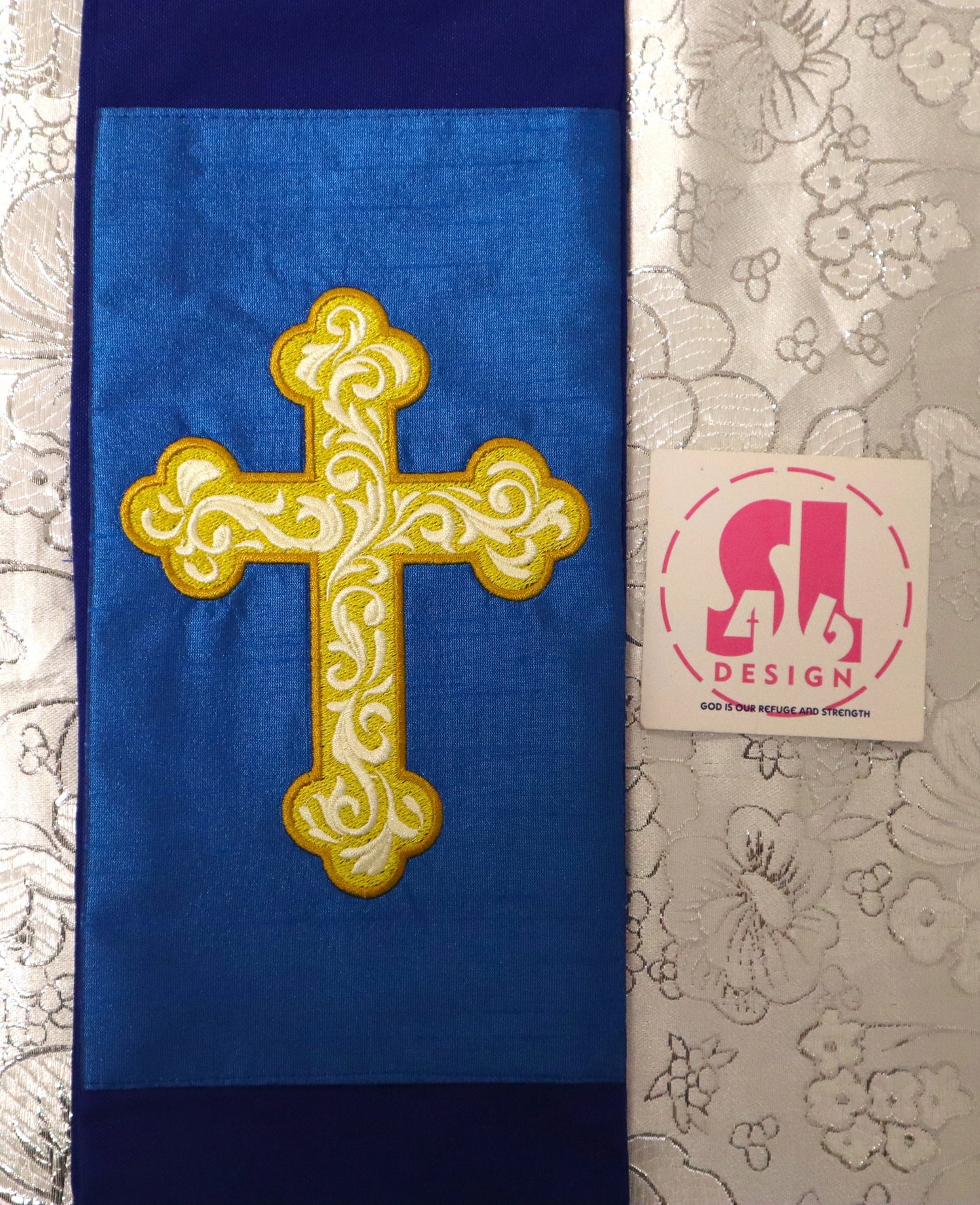 Brocade Cross - Deacon stole
