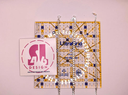 Deacon & Spouse Cross Necklace - Sterling Silver with Swarovski crystals