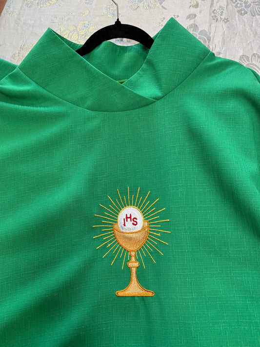 JHS with Chalice - Chasuble and stole set
