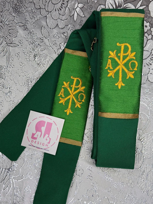 CHI RHO CROSS - Deacon Travel Stole