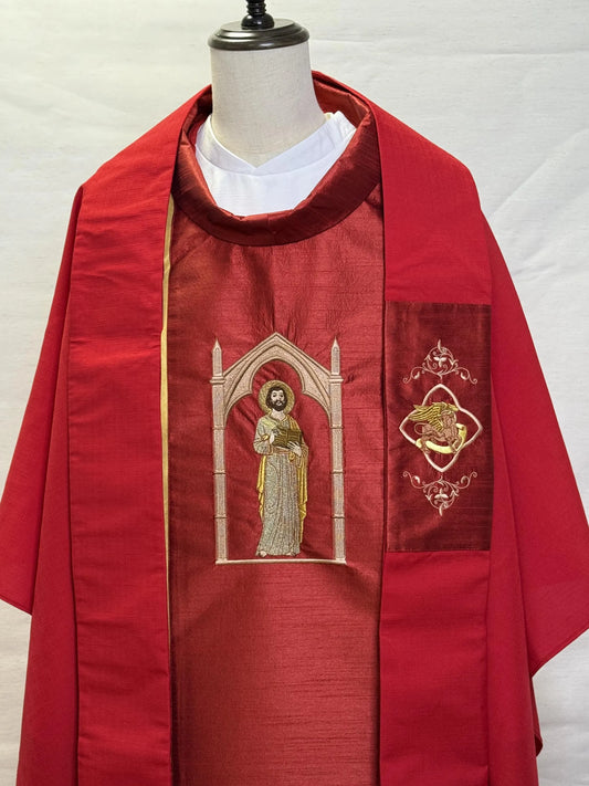 St. Luke the Evangelist - Chasuble + Stole Set.