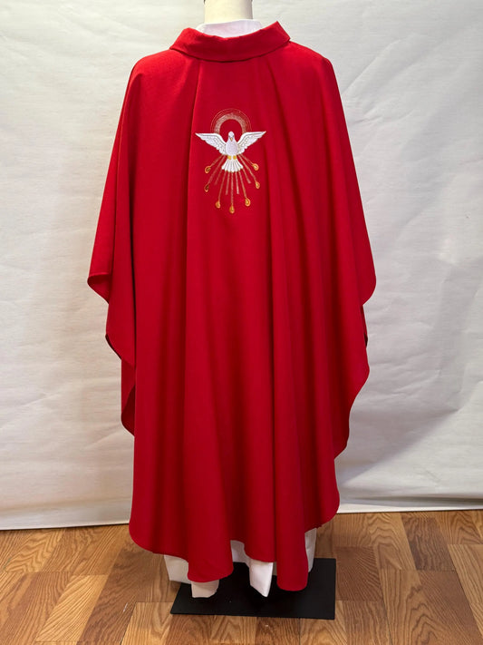 PENTECOST - HOLY SPIRIT - Chasuble + Stole Set.