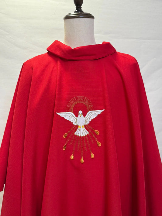 PENTECOST - HOLY SPIRIT - Chasuble + Stole Set.