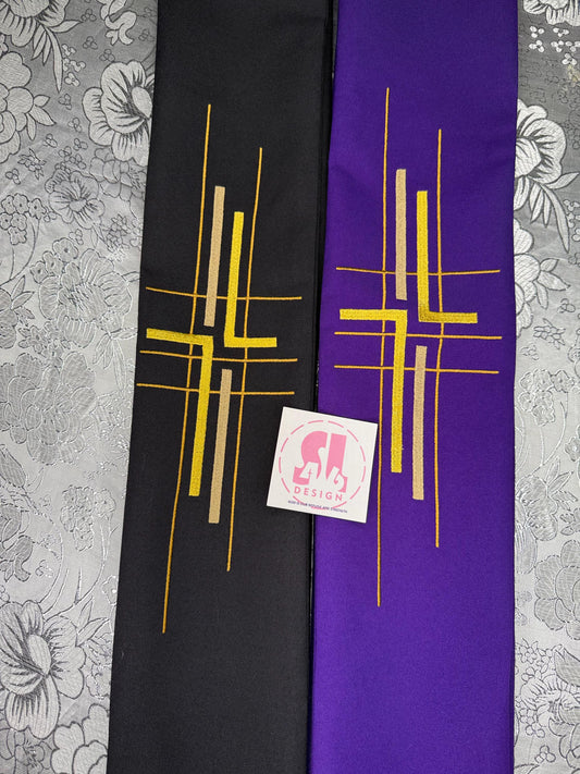 Contemporary Cross - Deacon Stole