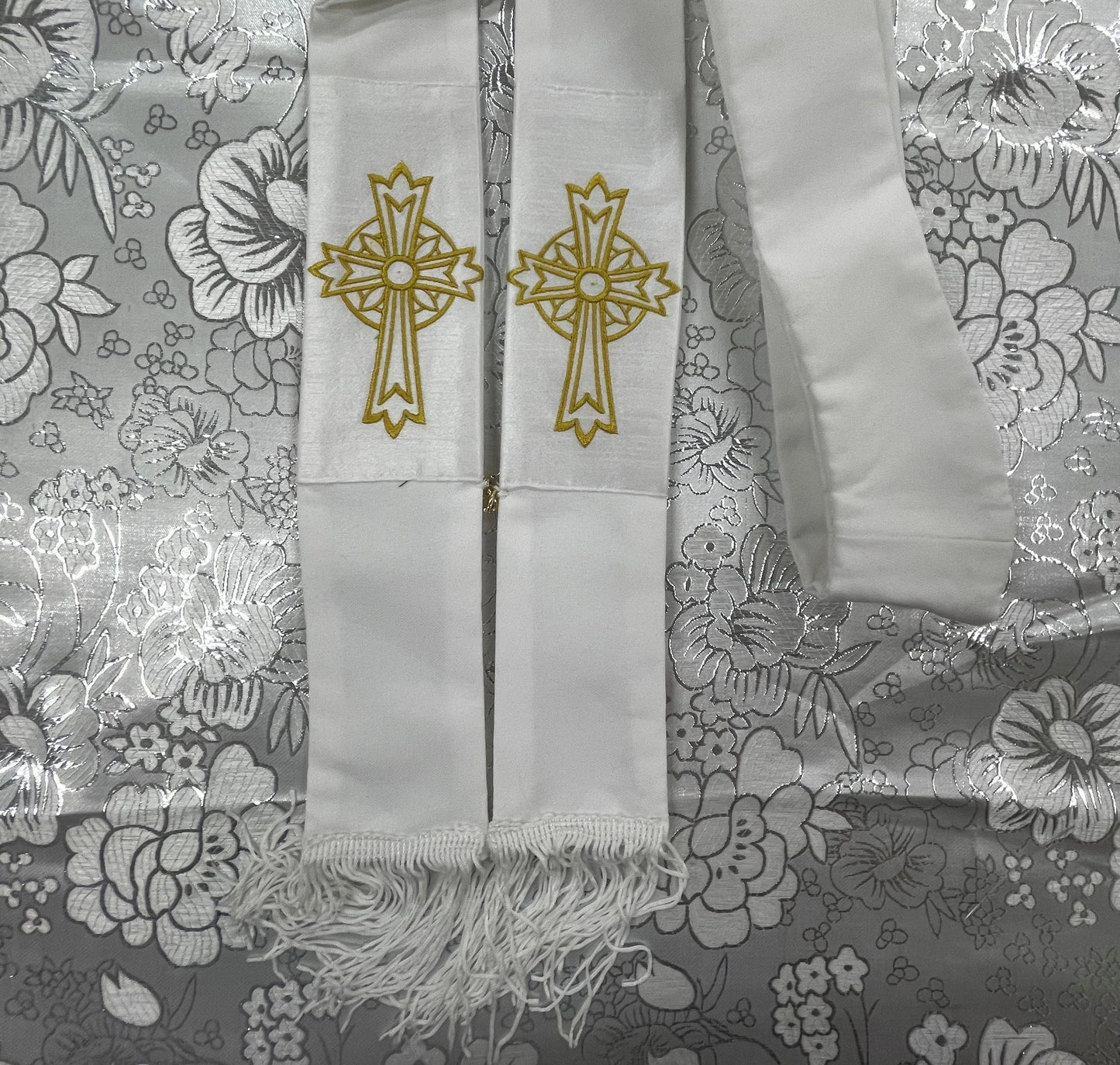 IRISH / CELTIC CROSS - Deacon Travel Stole