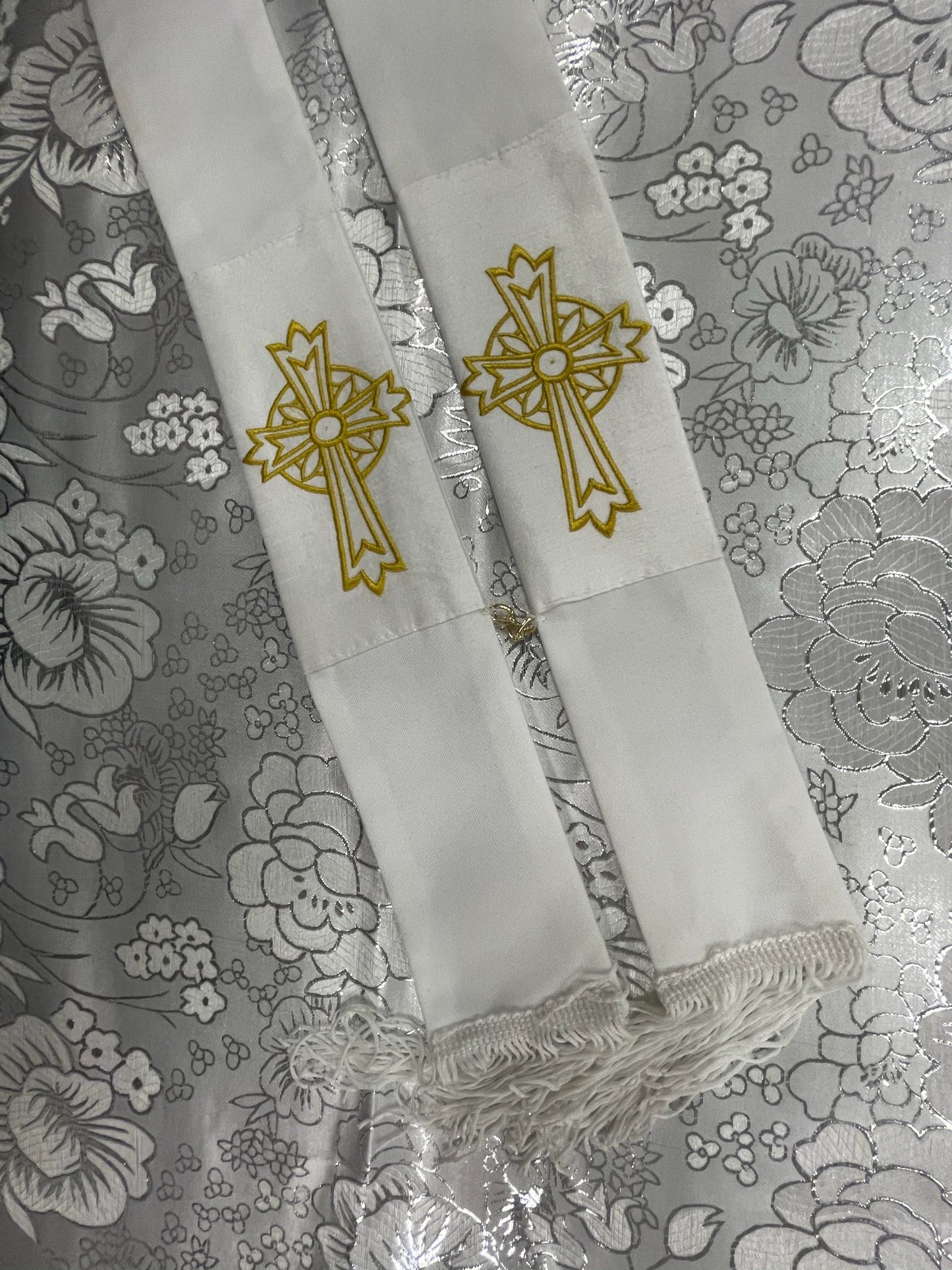 IRISH / CELTIC CROSS - Deacon Travel Stole