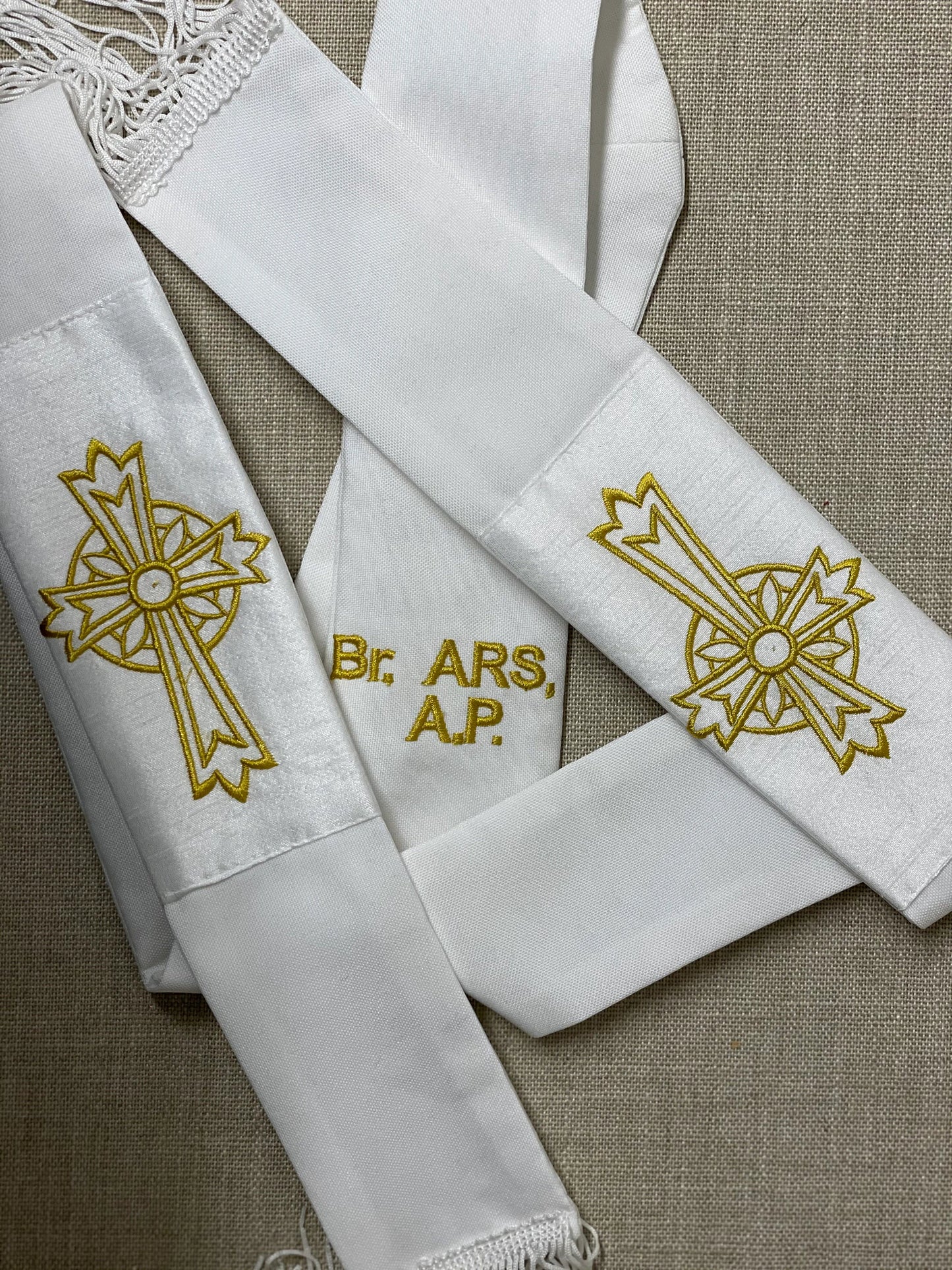 IRISH / CELTIC CROSS - Deacon Travel Stole