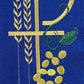 Cross with Grapes & Wheat - Chi Rho - Deacon Stole