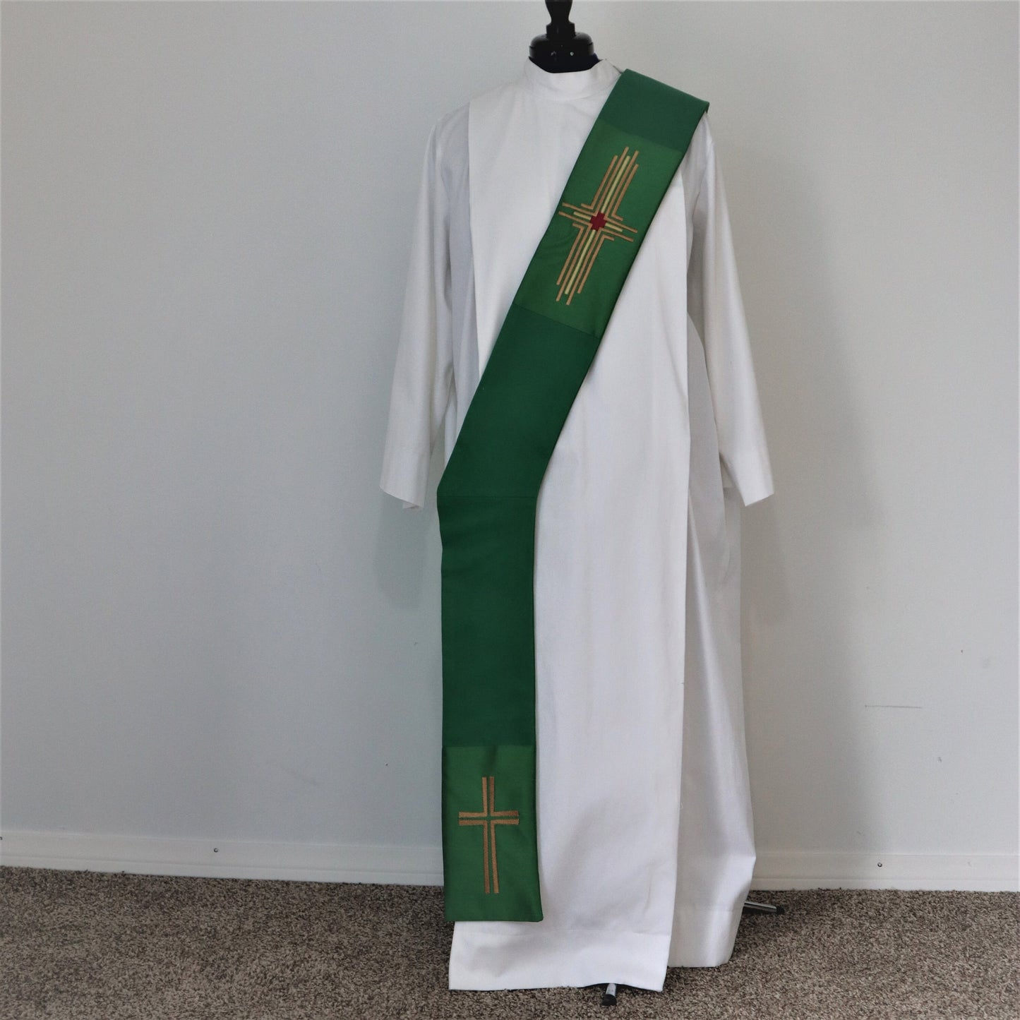Sacred Heart  Cross - Deacon stole