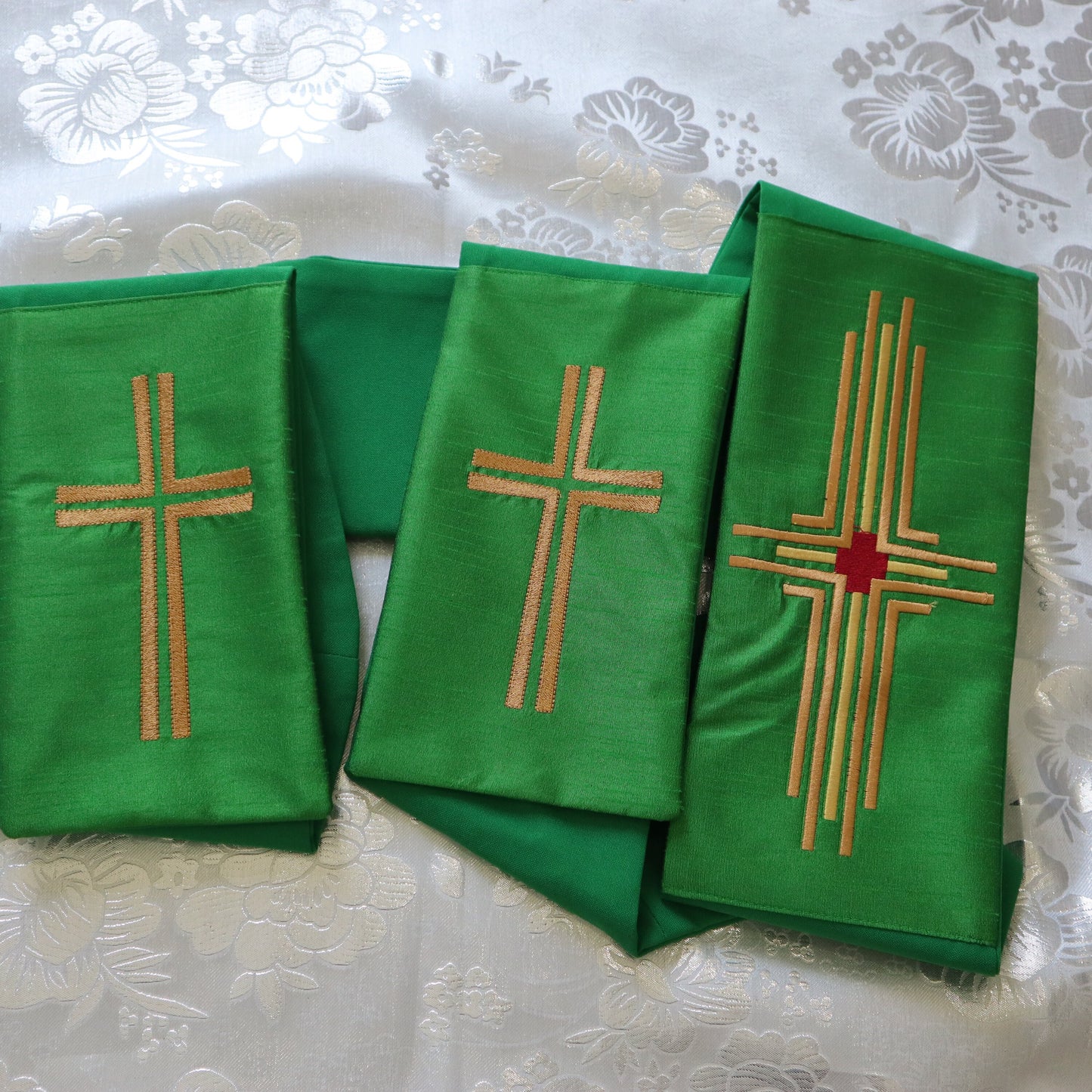 Sacred Heart  Cross - Deacon stole