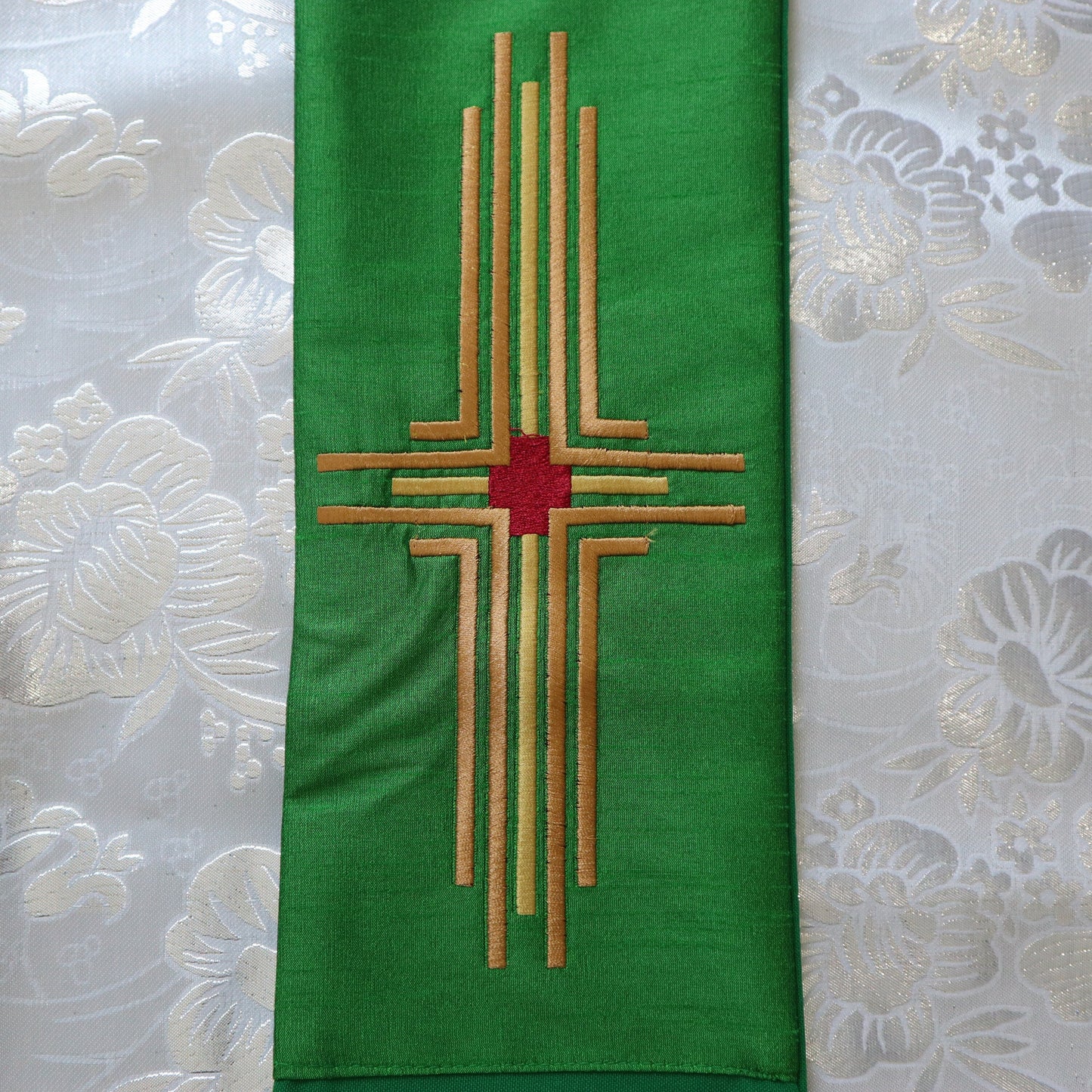 Sacred Heart  Cross - Deacon stole