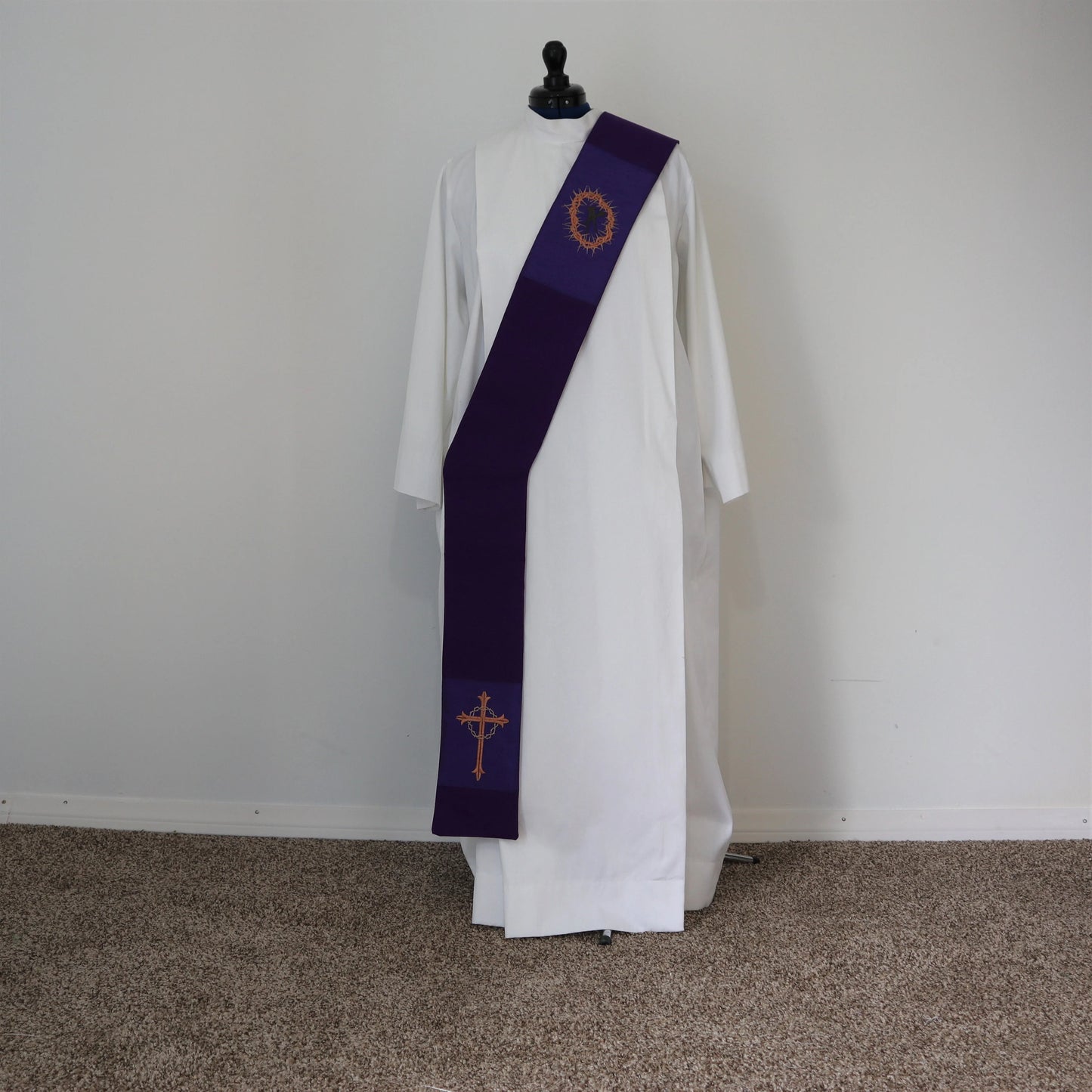 Passion of Christ Crown of Thorns  - Deacon stole