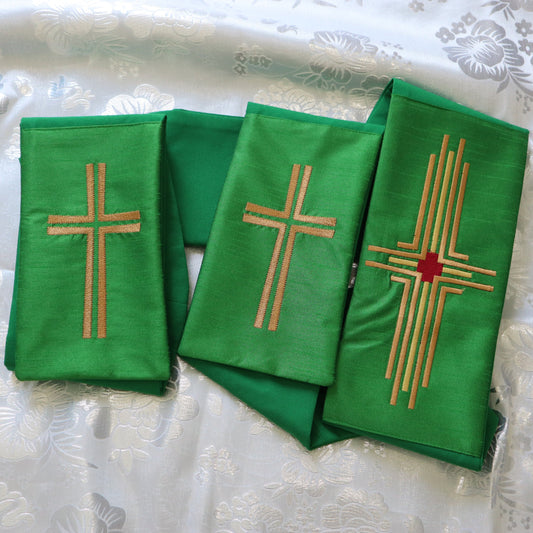 Sacred Heart  Cross - Deacon stole