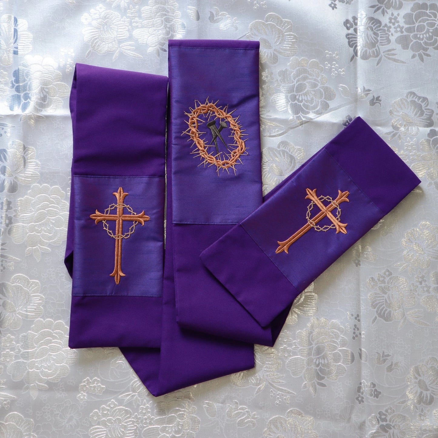 Passion of Christ Crown of Thorns  - Deacon stole