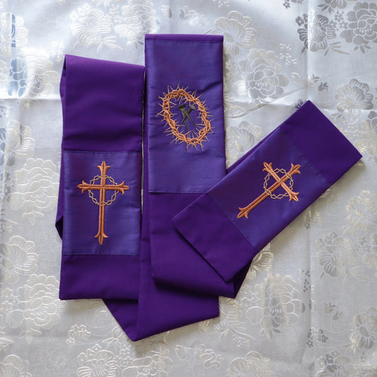Passion of Christ Crown of Thorns  - Deacon stole