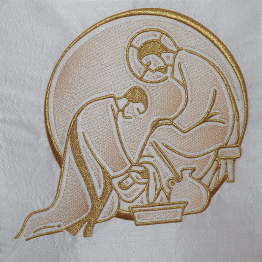 MAUNDY - FEET WASHING - Chasuble + Stole Set.