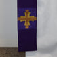 BROCADE EMBROIDERY CROSS - Deacon Stole