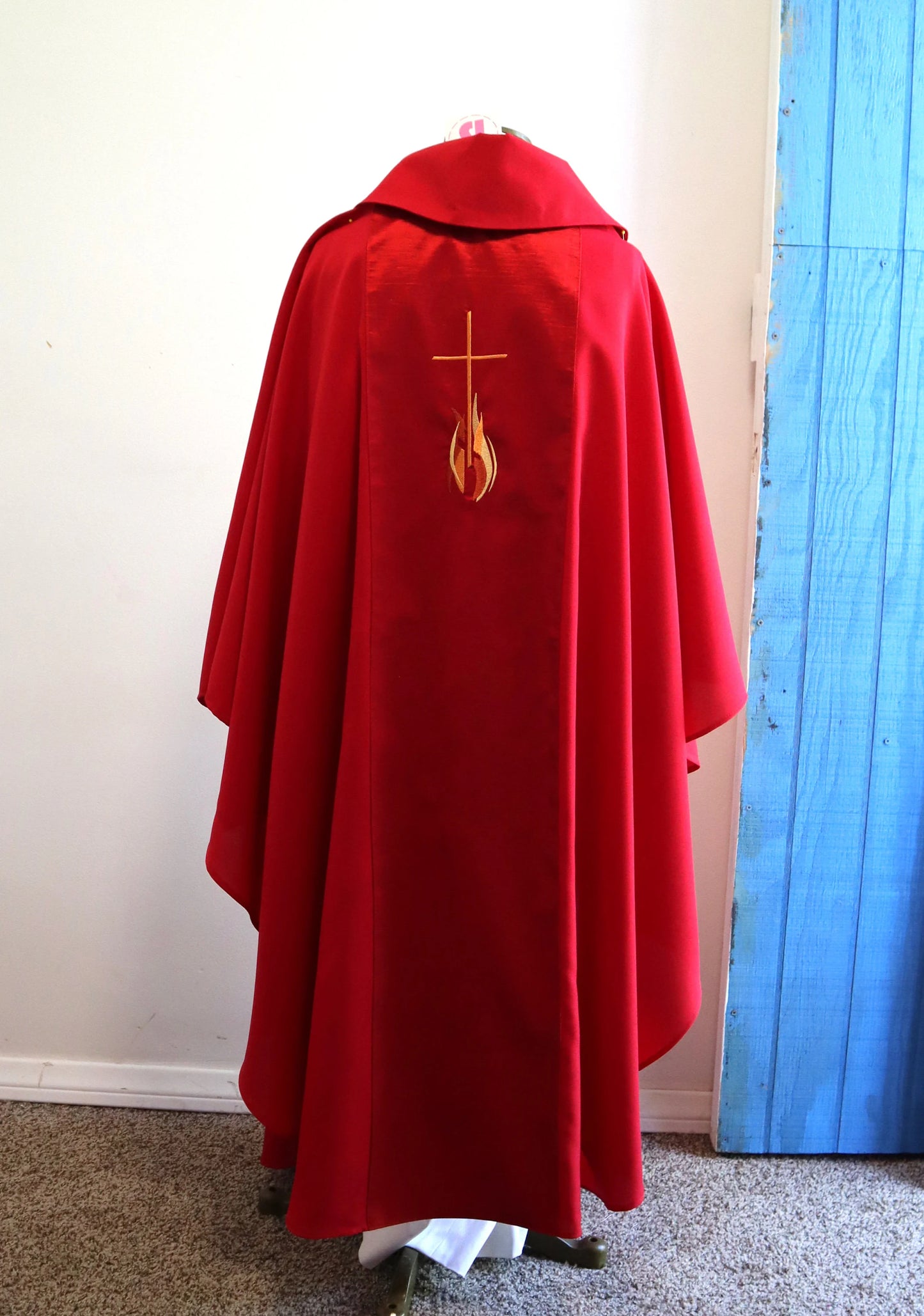 PENTECOST - HOLY SPIRIT - Chasuble + Stole Set.