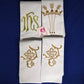JHS Medallion with crown  Chasuble and stole set