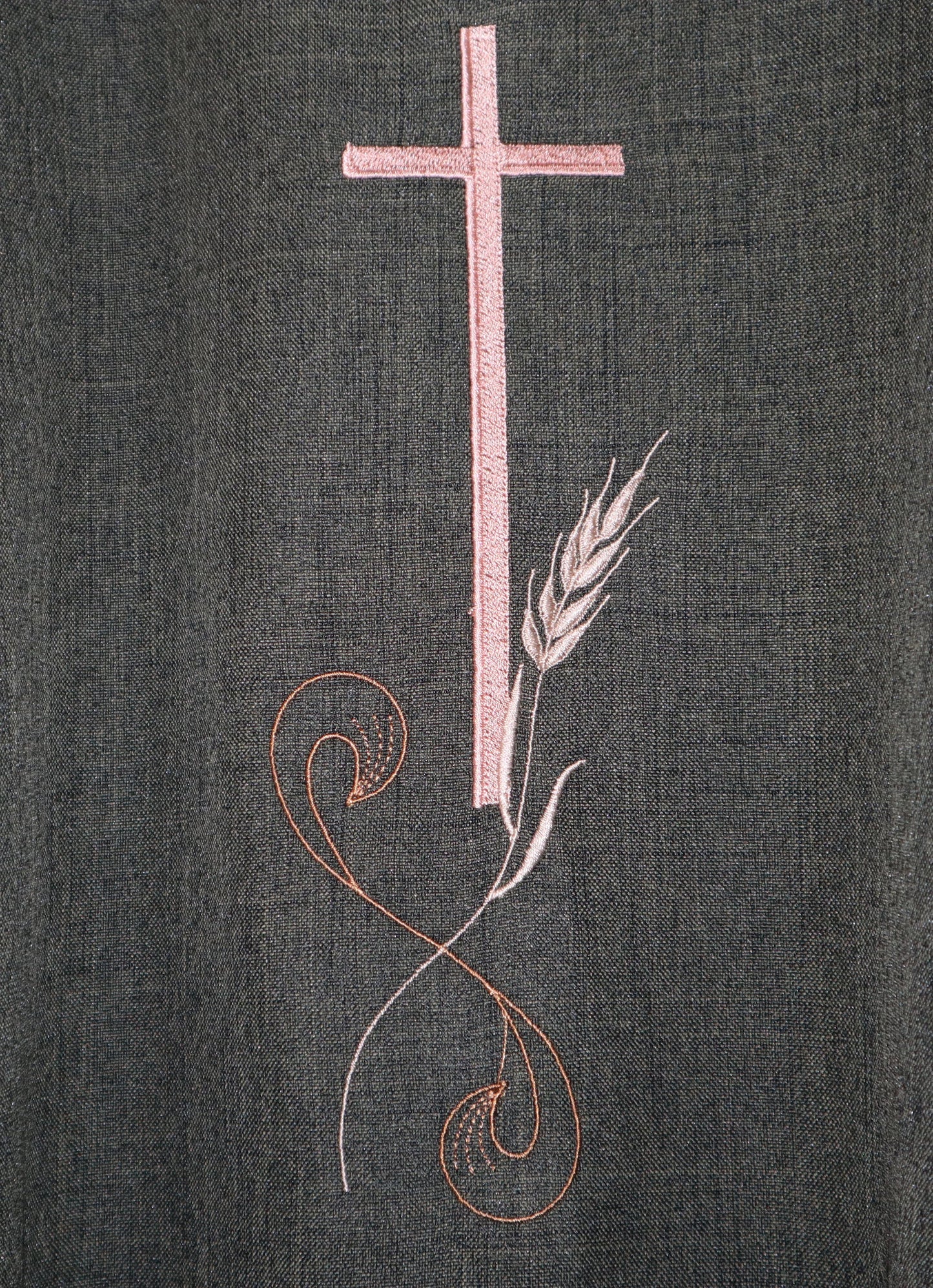 Cross with Wheat - Chasuble & Stole Set