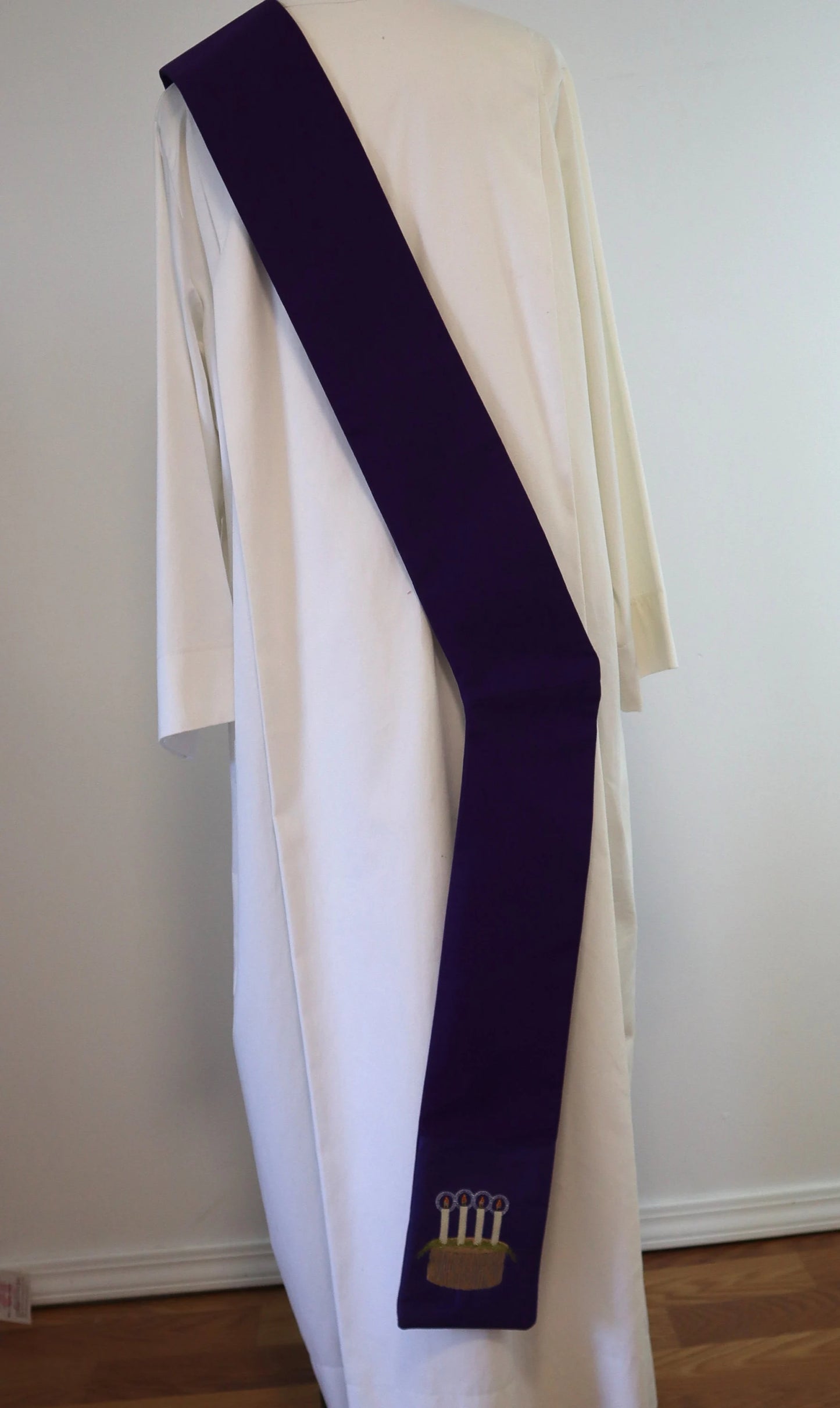 JHS - Advent Candles - deacon stole