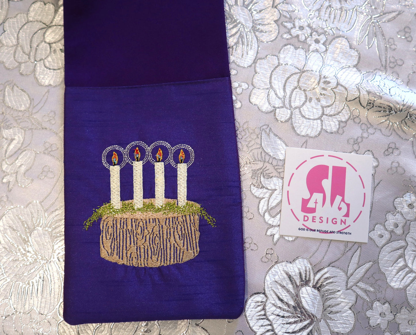 JHS - Advent Candles - deacon stole