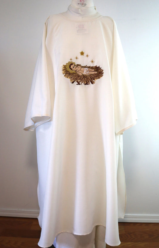 Baby Jesus in  Manger - Nativity - Dalmatic