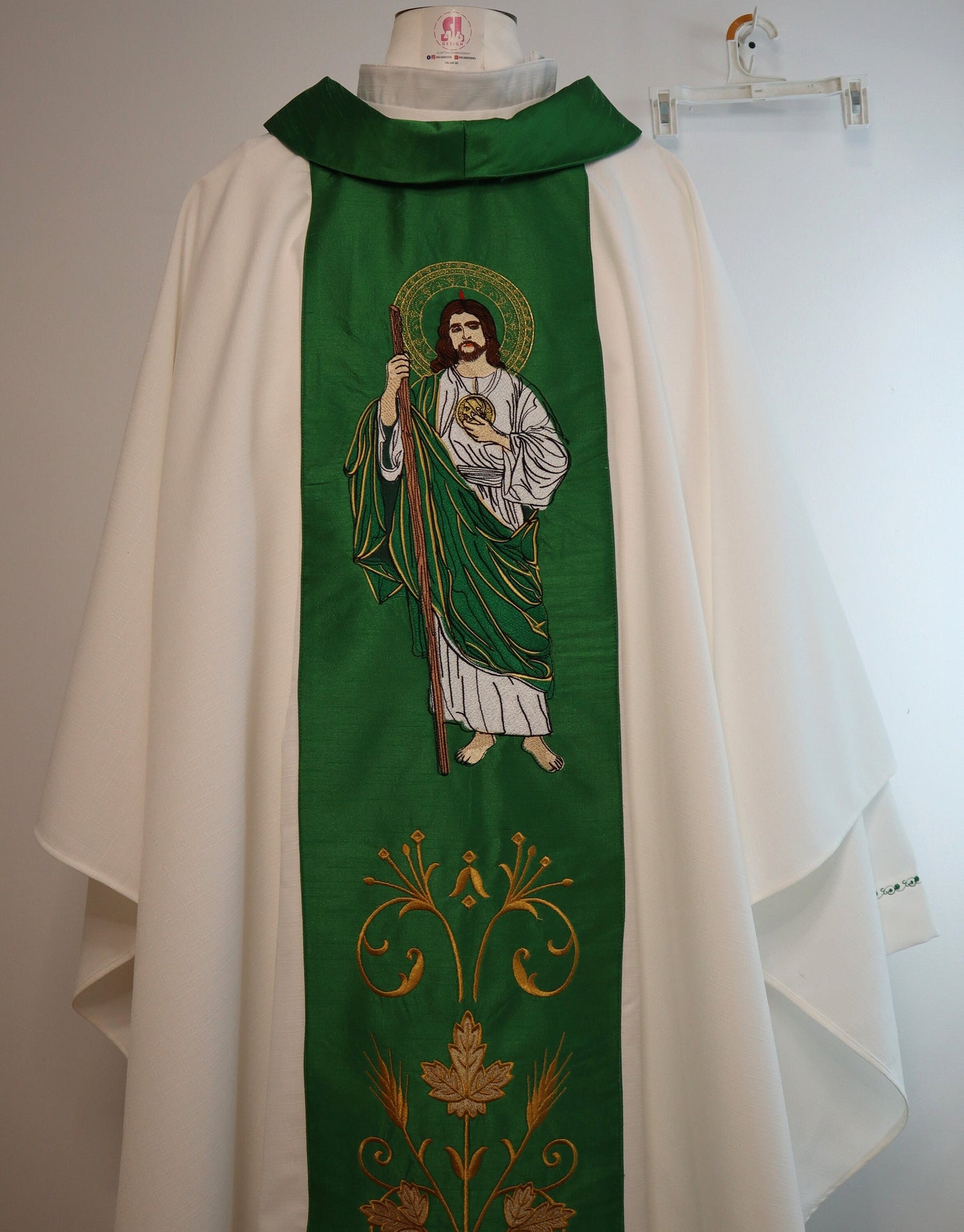 Priest chasuble and stole- St. Jude - custom made