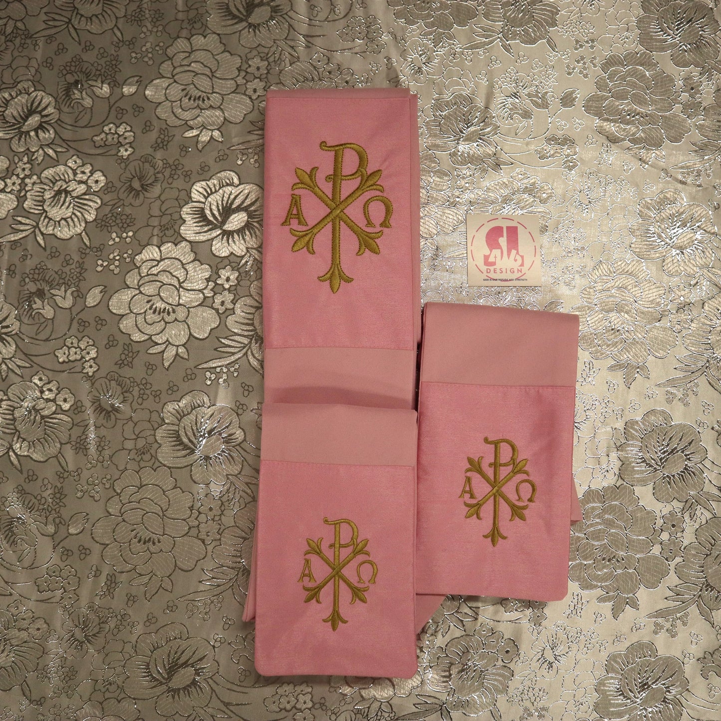 ALPHA & OMEGA - Chi Rho -  Deacon Stole