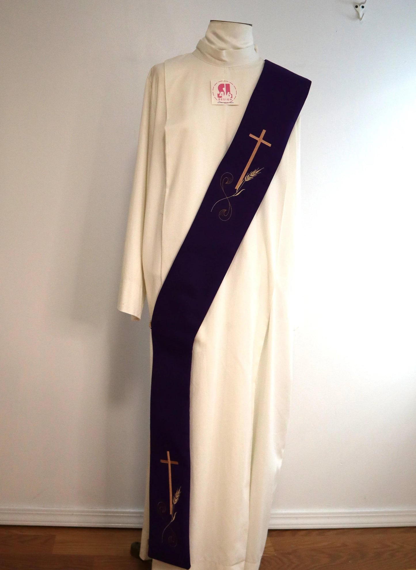 Cross and Wheat - Deacon stole