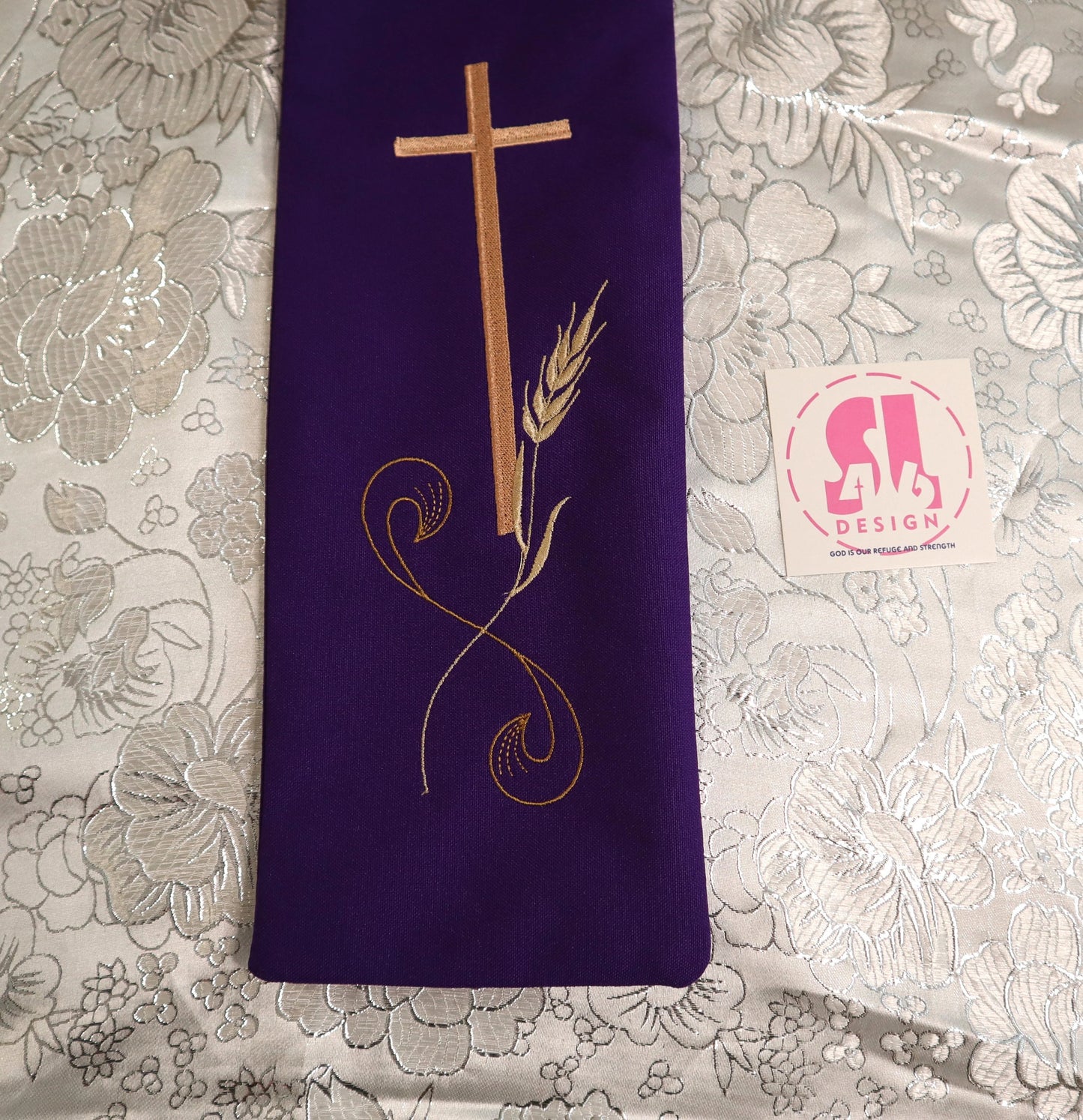 Cross and Wheat - Deacon stole
