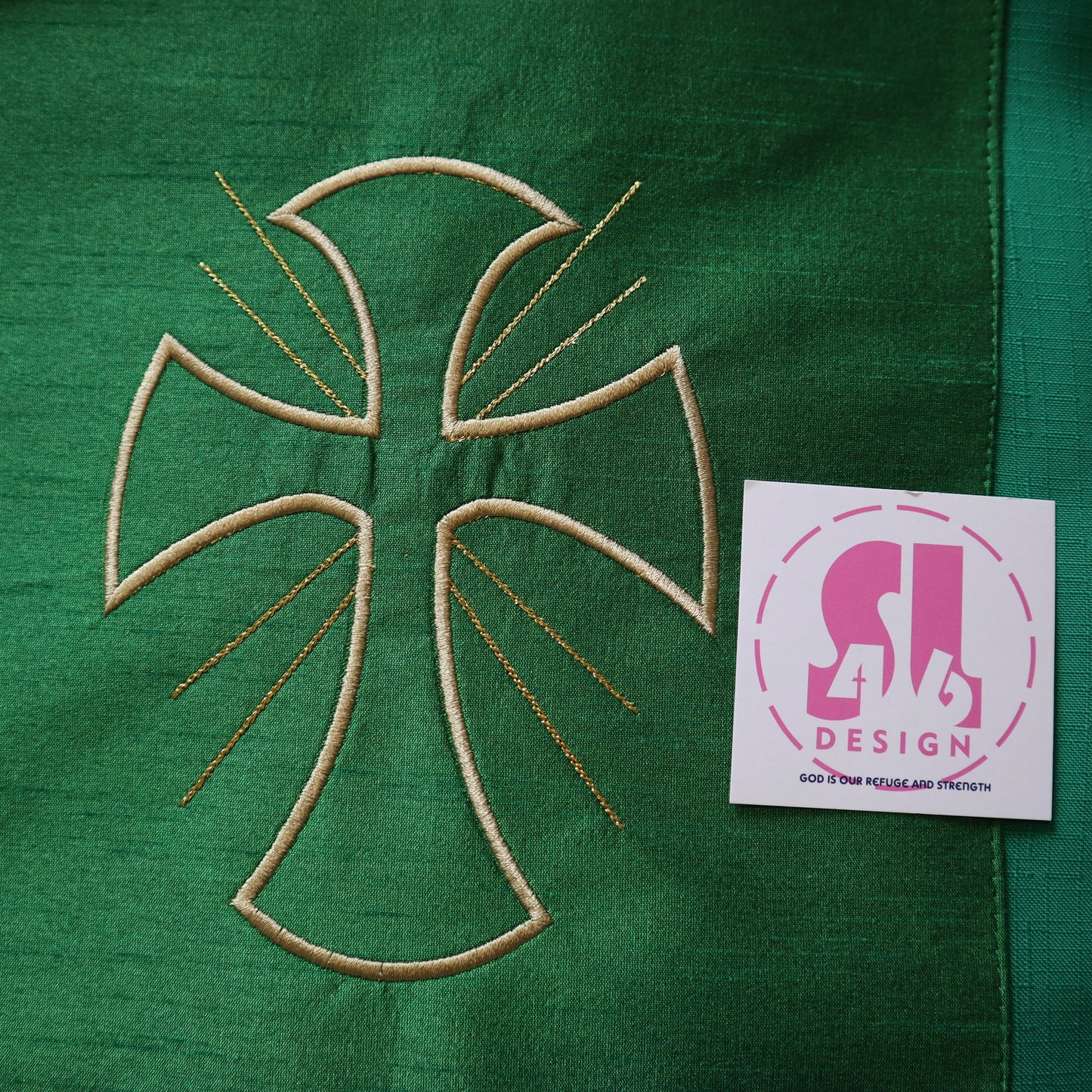 JHS Chalice with vines - Chasuble and stole set