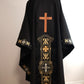 Blessed Virgin Mary cradling the mortal body of Jesus Christ - Chasuble + Stole Set.
