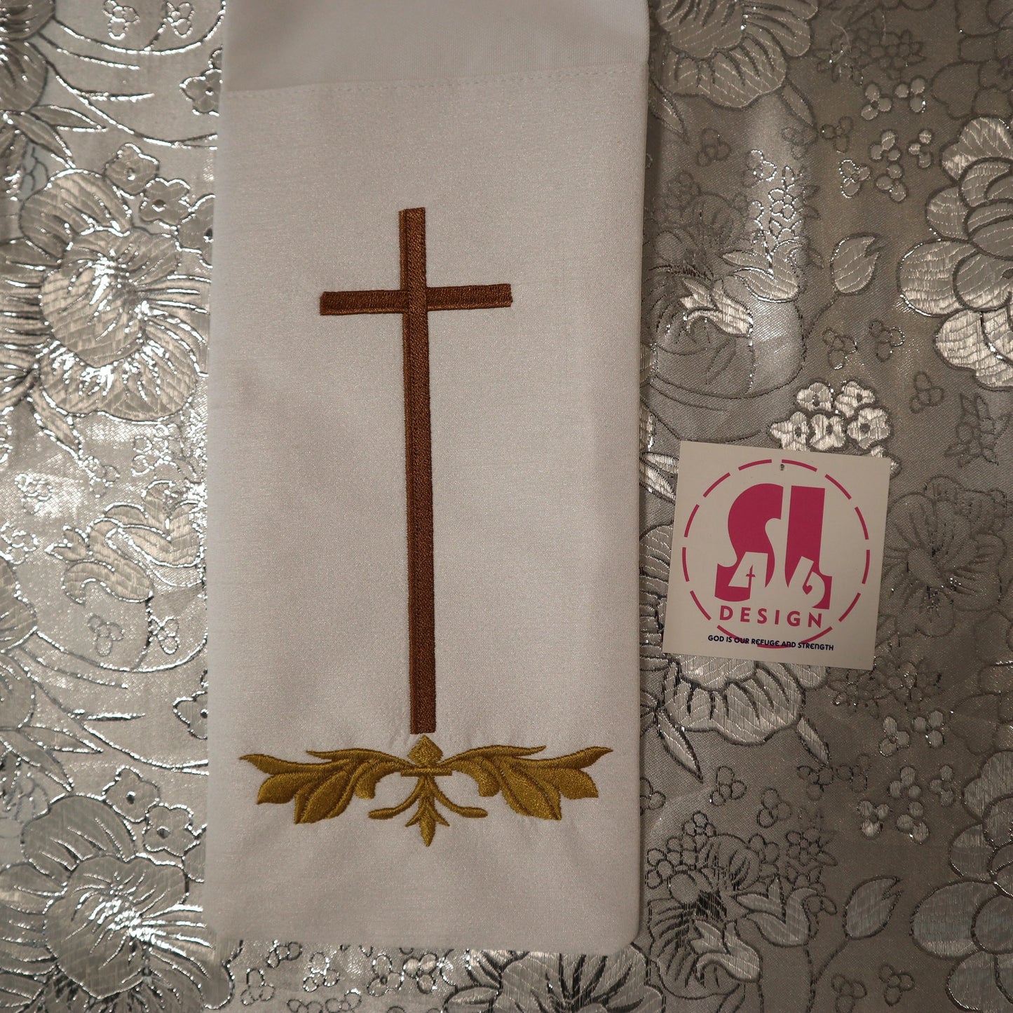 Sacred Heart with crown of thorns - deacon stole