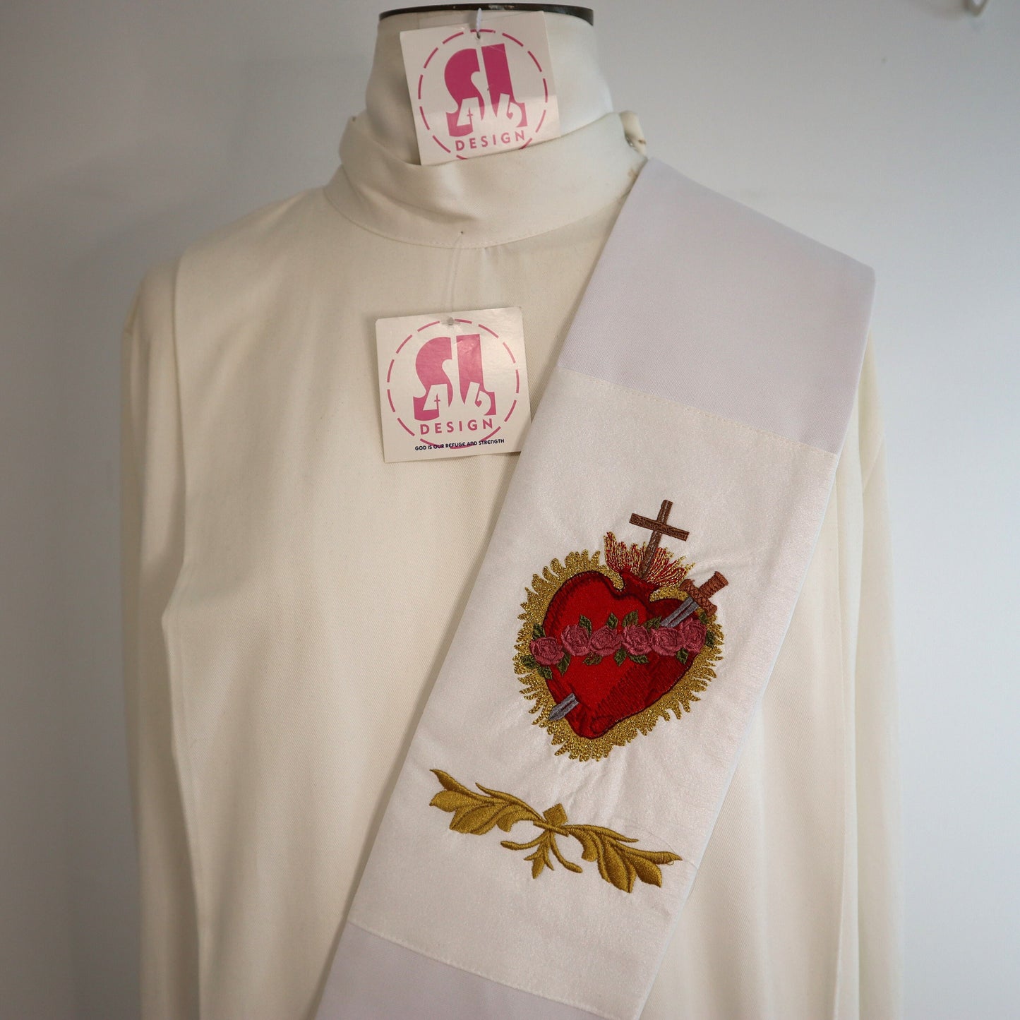 Sacred heart of Mary - Deacon stole