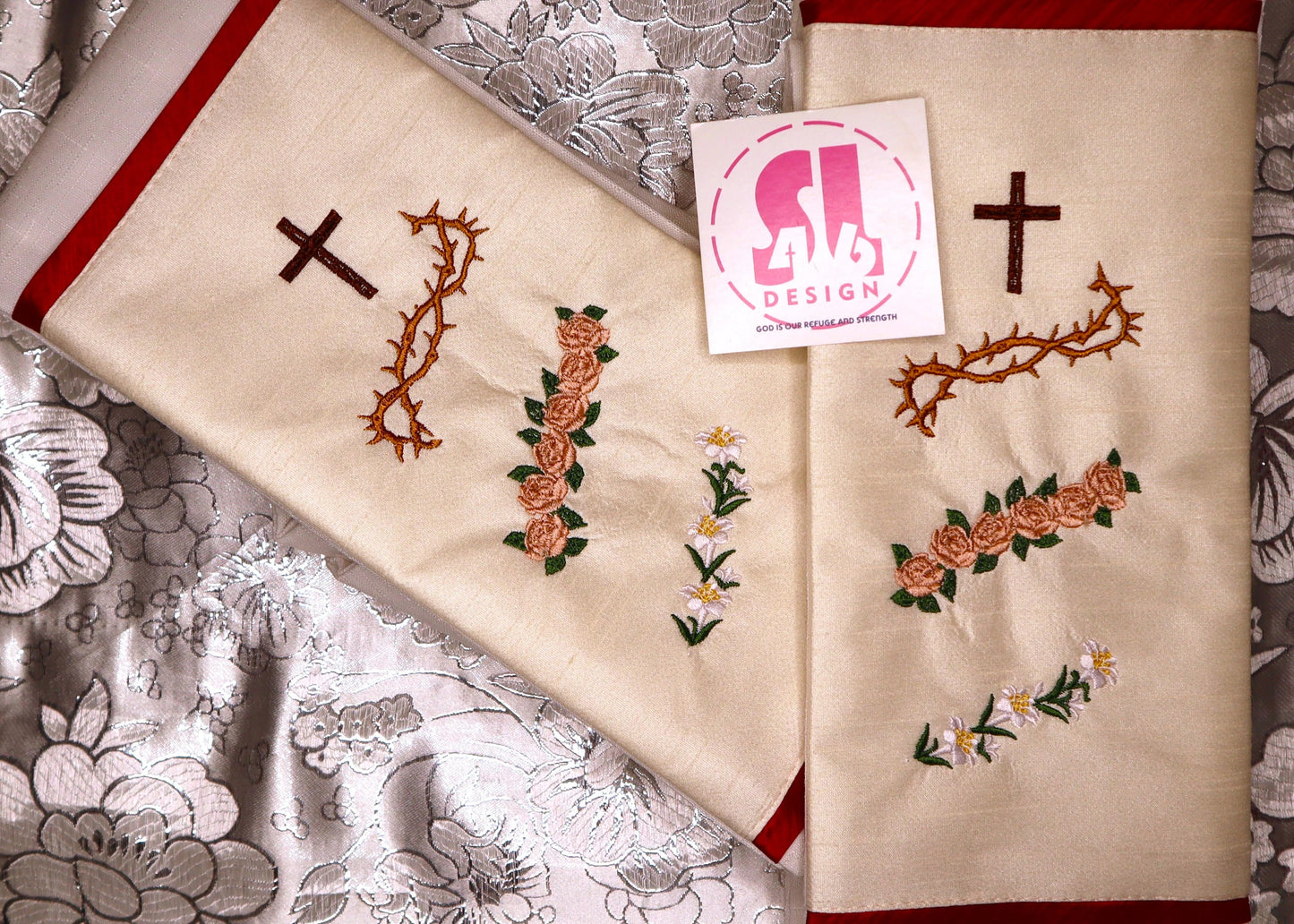Sacred Heart of Jesus, Mary & Joseph - Chasuble + Stole Set