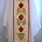 Sacred Heart of Jesus, Mary & Joseph - Chasuble + Stole Set