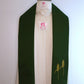 JHS with grape vines and wheat - Chasuble and stole set